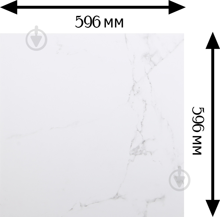 Плитка Porcelanosa Carrara Blanco Brillo 59,6x59,6 - фото 4