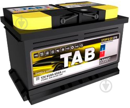 Аккумулятор автомобильный TAB Magic EFB Stop & Go 65Ah 650A 12V «+» справа (212065) - фото 1