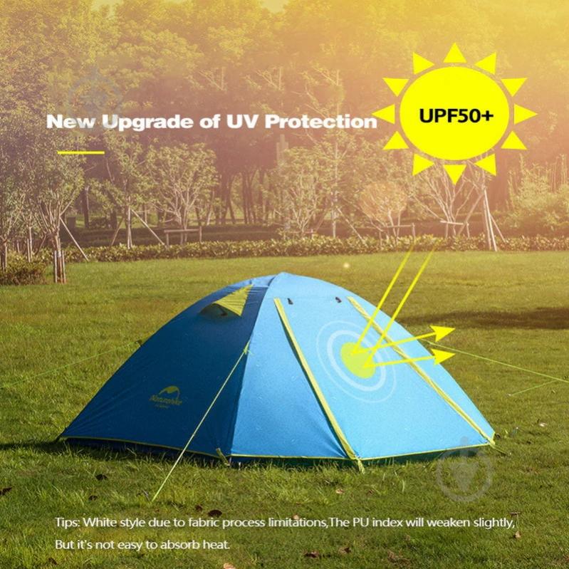 Палатка Naturehike P-Series Family Camping Tent CNK2300ZP028, светлый серый 6,9760239205e+012 - фото 4