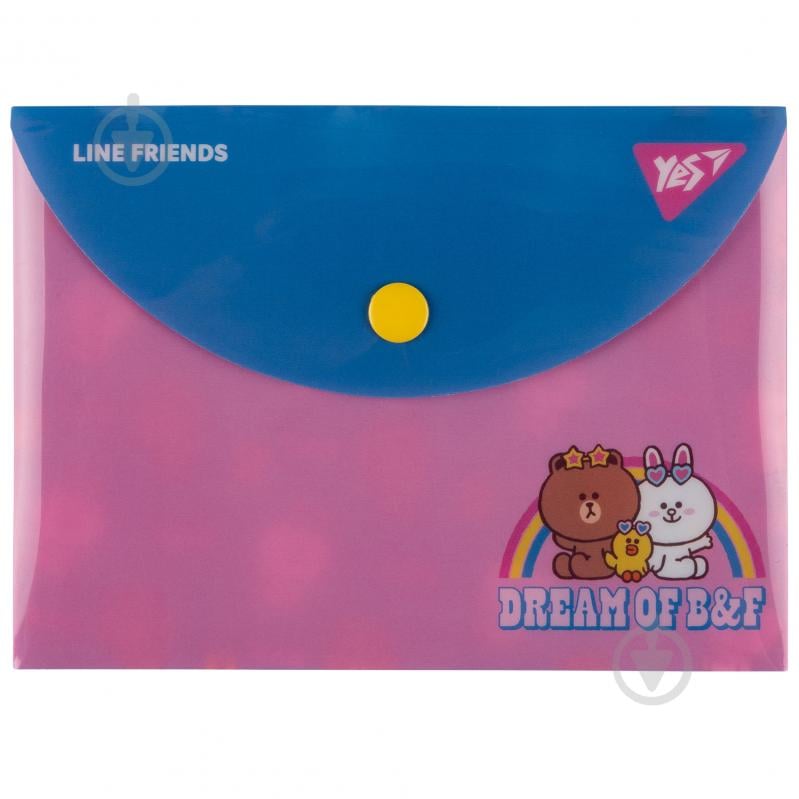 Папка-конверт Line Friends B7 YES - фото 1 Папка-конверт Line Friends B7 YES - фото 1
