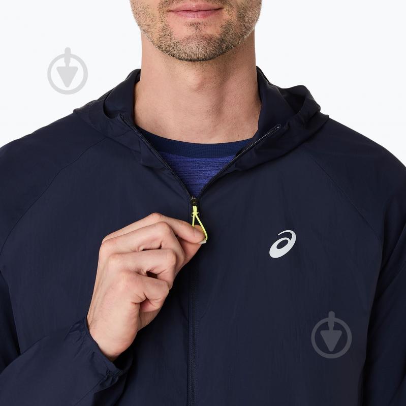 Куртка мужская Asics Road Packable Jacket midnight 2011D084-401 р.XL синий - фото 8