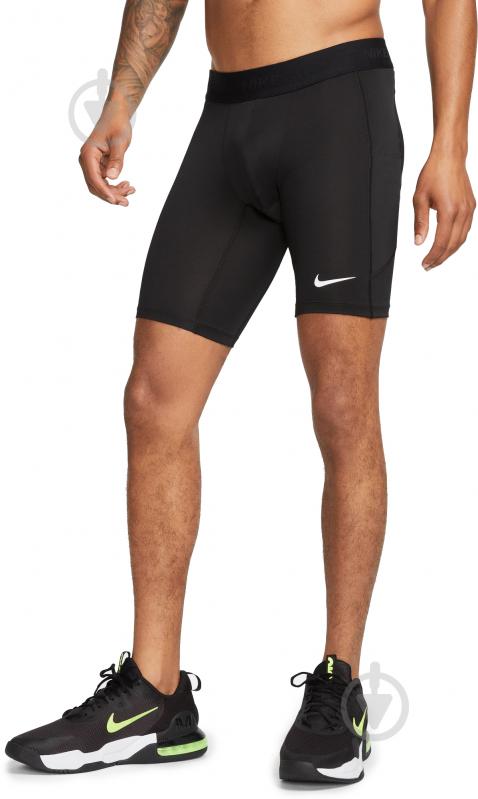 Лосины Nike M NP DF LONG SHORT FB7963-010 р.M черный - фото 1