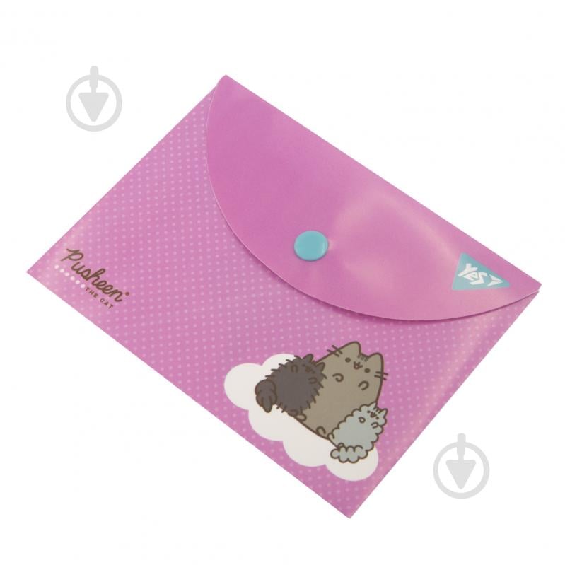 Папка-конверт на кнопке Pusheen B7 YES - фото 2 Папка-конверт на кнопке Pusheen B7 YES - фото 2