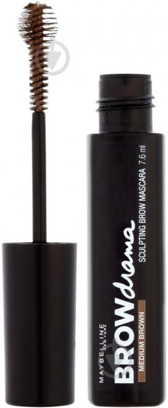 Туш для брів Maybelline New York Brow Drama Sculpting Brow Mascara коричневий 7,6 мл - фото 4