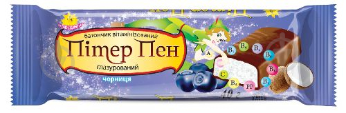 Батончик Смачне здоров'я Пітер Пен у глазурі з чорницею 40 г - фото 2