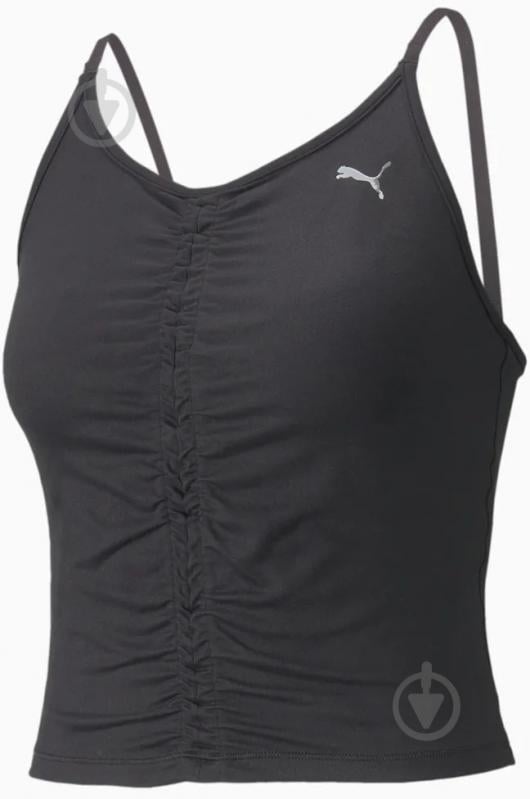 Майка Puma STUDIO FOUNDATION RUCHED TNK 52160401 р.XS черный - фото 4