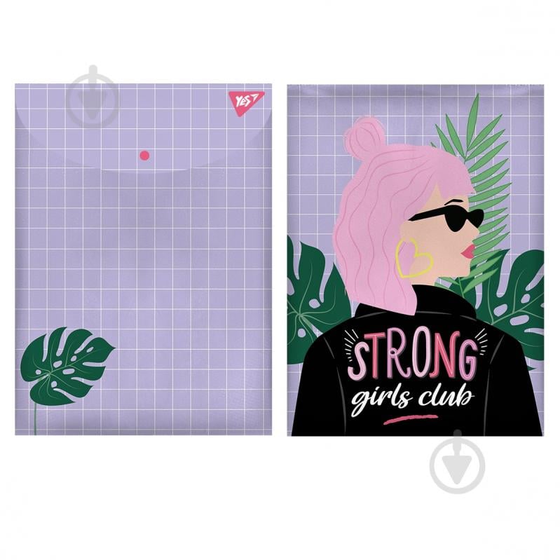 Папка-конверт А4 Strong Girl YES - фото 1