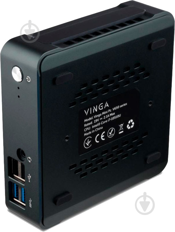 Компьютер Vinga Mini PC V600 (V6008565U.) black - фото 4