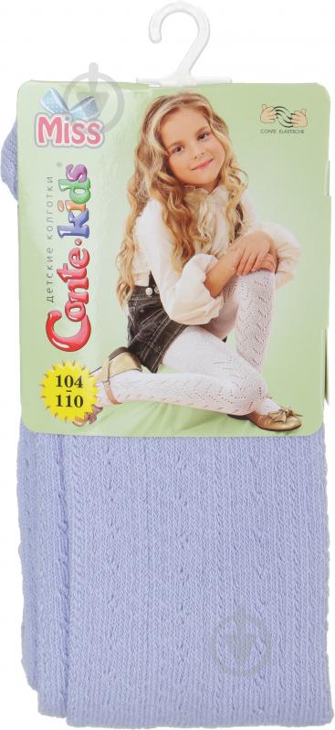 Колготки для девочек Conte-Kids MISS бледно-фиолетовыйр.104 бледно-фиолетовый - фото 1