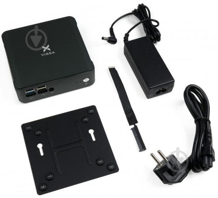Компьютер Vinga Mini PC V650 (V65010310U.8256) black - фото 5