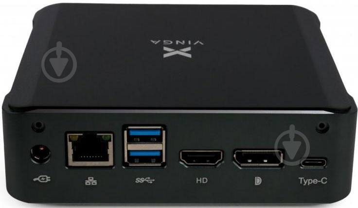 Компьютер Vinga Mini PC V650 (V65010310U.8256) black - фото 4