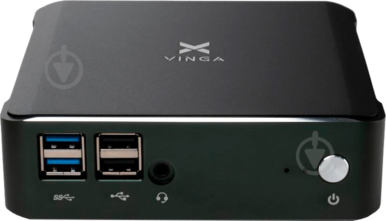 Неттоп Vinga Mini PC V600 (V6008145U.8256WH) black - фото 1