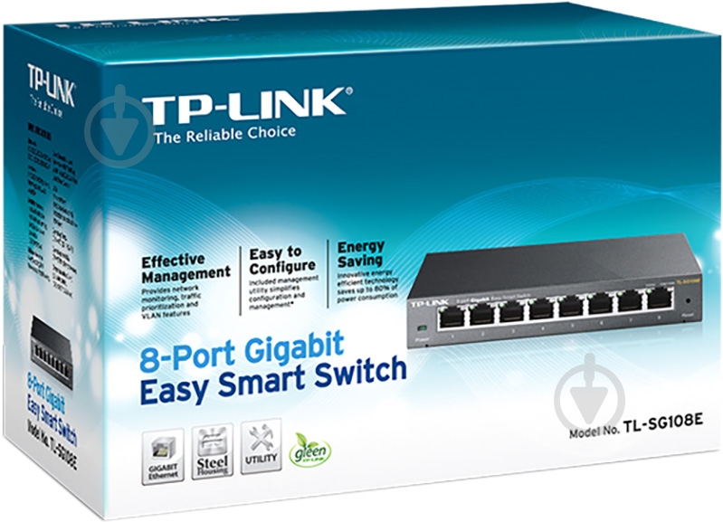 Коммутатор TP-Link TL-SG108E - фото 3