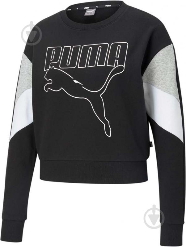 Світшот Puma Rebel Crew 58575001 р. XS чорний - фото 4