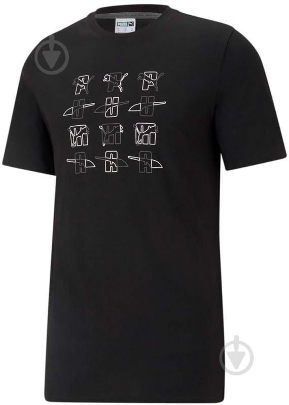 Футболка Puma ELEVATE GRAPHIC TEE 53107401 р.S черный - фото 4