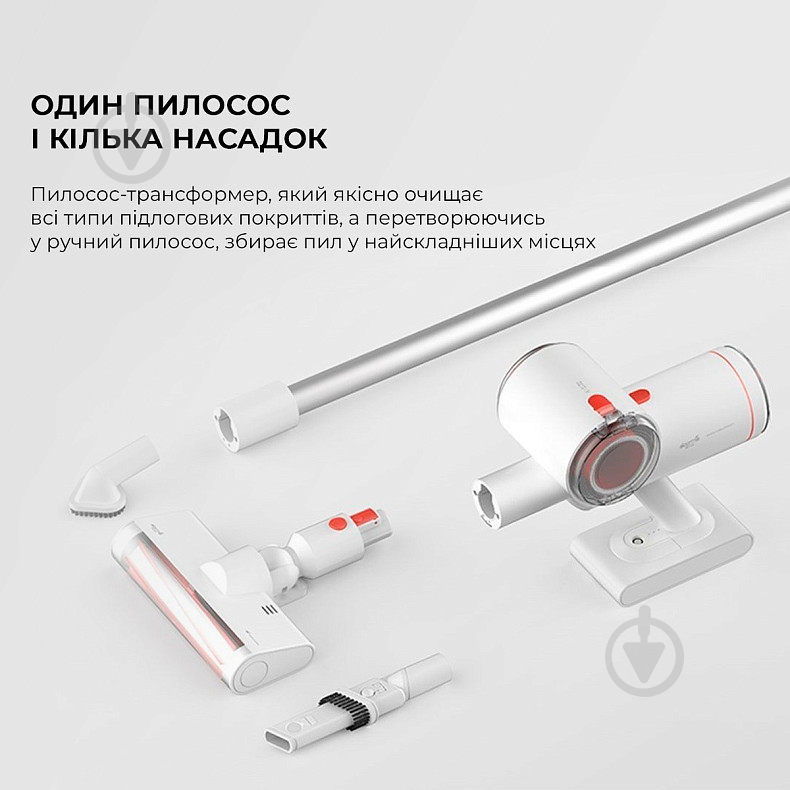 Пилосос акумуляторний Deerma VC25 Plus (DEM-VC25P) white - фото 3