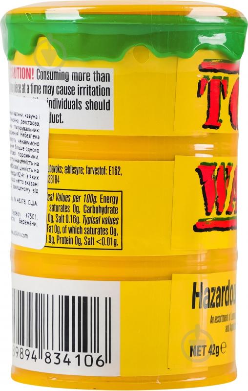 Конфеты Toxic Waste Желтая бочка 42,5 г - фото 3