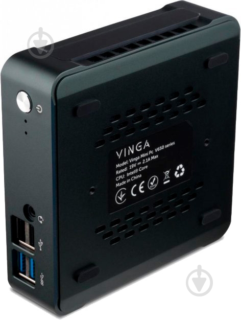 Неттоп Vinga Mini PC V650 (V65010310U.8512) black - фото 4