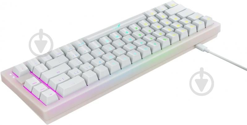 Клавиатура Xtrfy K5 68 keys Kailh Red Hot-swap RGB (K5-RGB-CPT-TPWHITE-R-UKR) white - фото 7