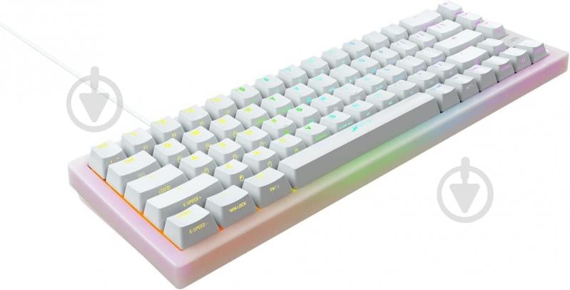 Клавиатура Xtrfy K5 68 keys Kailh Red Hot-swap RGB (K5-RGB-CPT-TPWHITE-R-UKR) white - фото 8