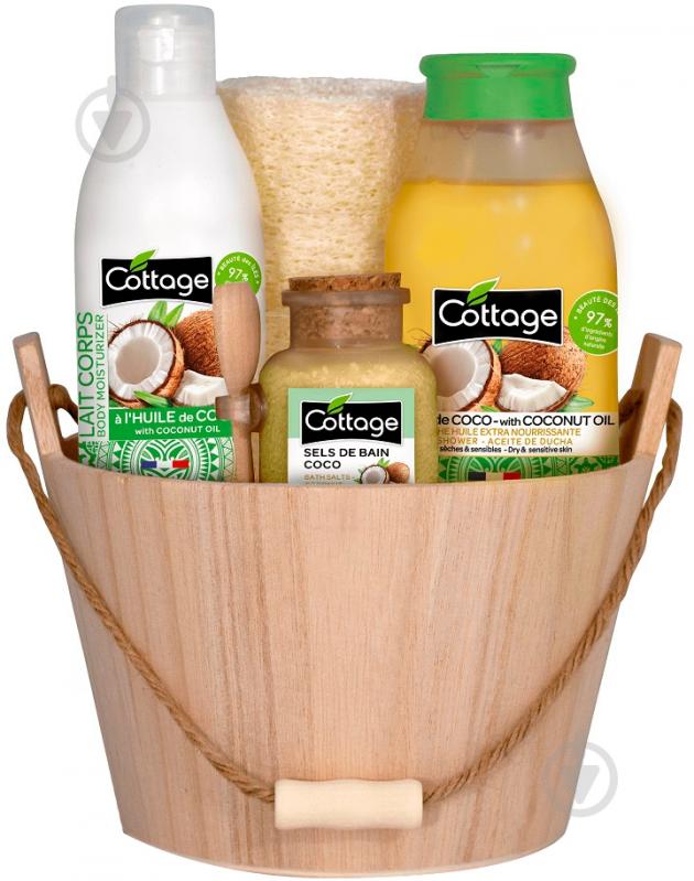 ᐉ Набор подарочный для женщин Cottage Coconut Oil в корзине • Купить в ...