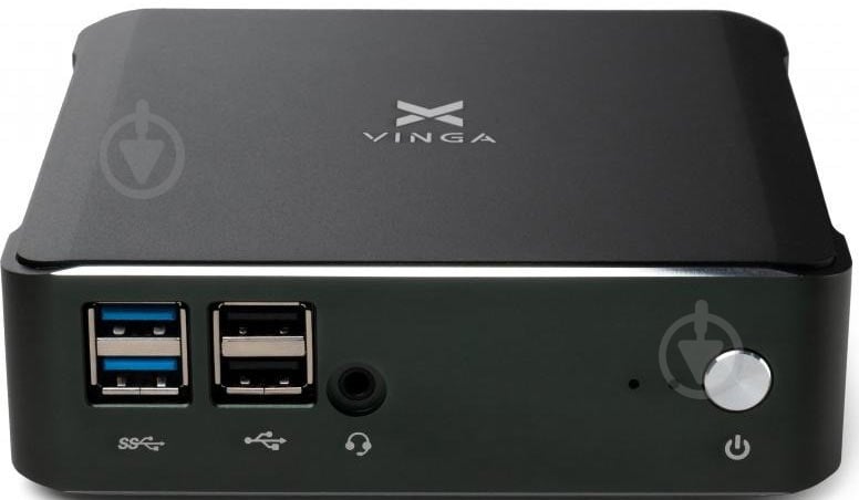 Компьютер Vinga Mini PC V600 (V6008145U.16512) black - фото 1