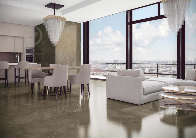 Плитка TAU Ceramica CROTONE UMBER PULIDO 120х120 - фото 2