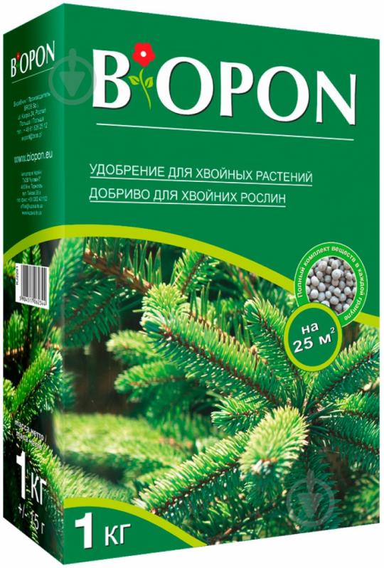 Добриво для хвойних рослин BIOPON гранульоване 1 кг - фото 1