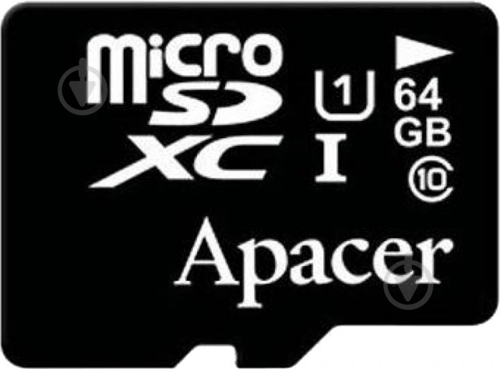 Карта памяти Apacer microSDXC 64 ГБ UHS-I (AP64GMCSX10U1-RA) - фото 1