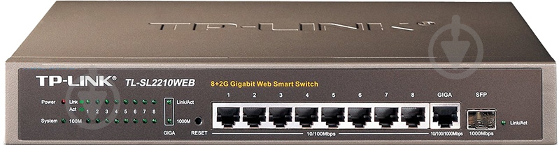 Комутатор TP-Link TL-SL2210WEB - фото 1 Комутатор TP-Link TL-SL2210WEB - фото 1