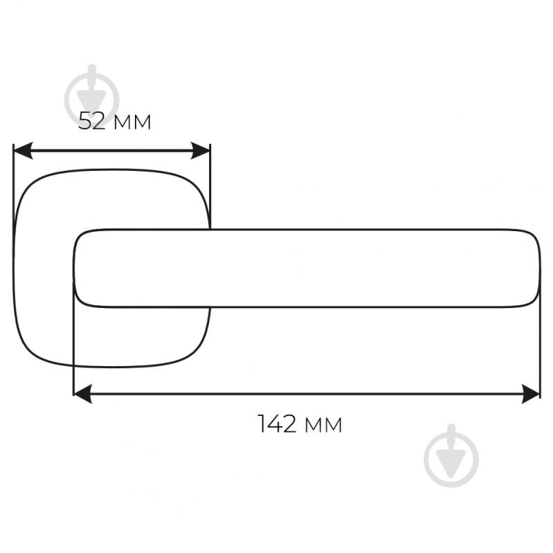 Ручка на розетці Comit Lucy R 69211 матовий чорний - фото 2