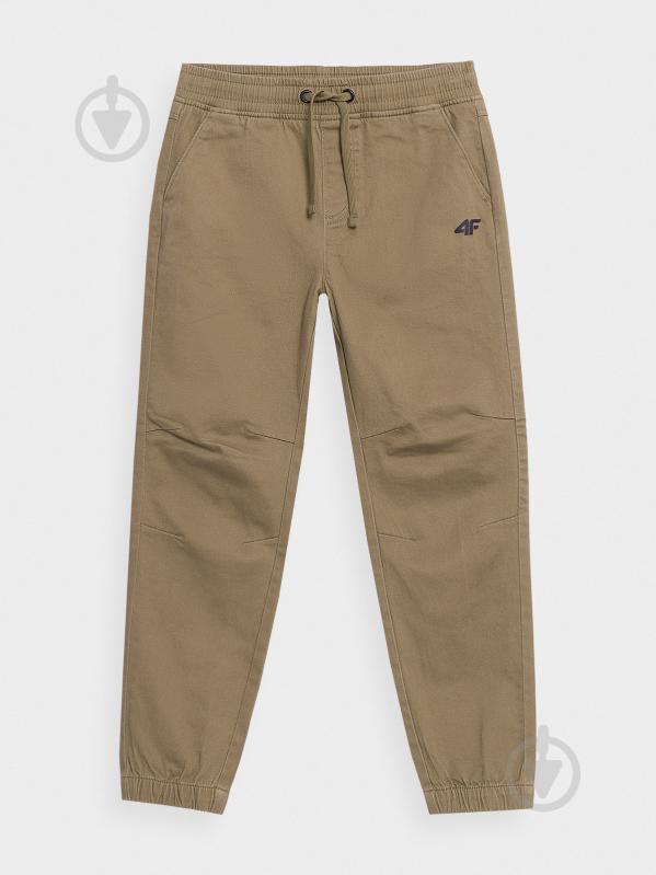 Штани 4F TROUSERS CAS M536 4FJSS23TTROM536-83S р. 146 бежевий - фото 1