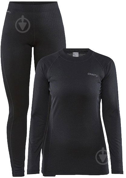 Комплект термобілизни Craft Core Warm Baselayer Set 1909708-999000 р.XL чорний - фото 1