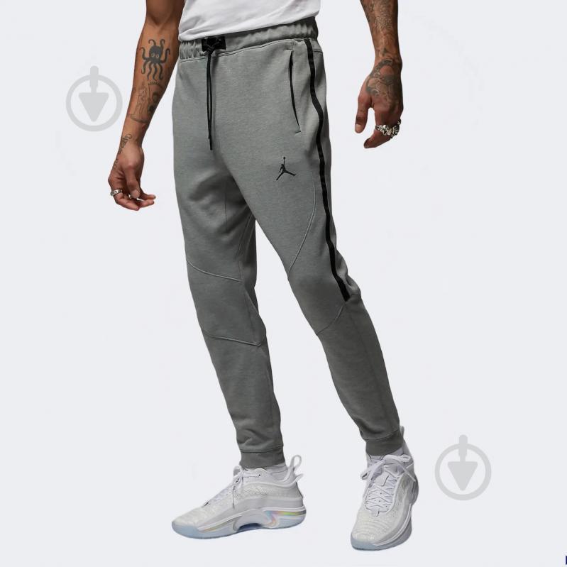 Штани Nike M J DF SPRT STMT AIR FLC PANT DV9785-063 р. S сірий - фото 1