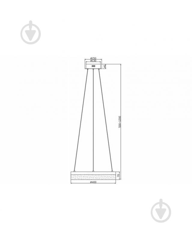 Люстра подвесная Reality Cornelia 1x24 Вт LED-модуль черный 330601-35 - фото 3