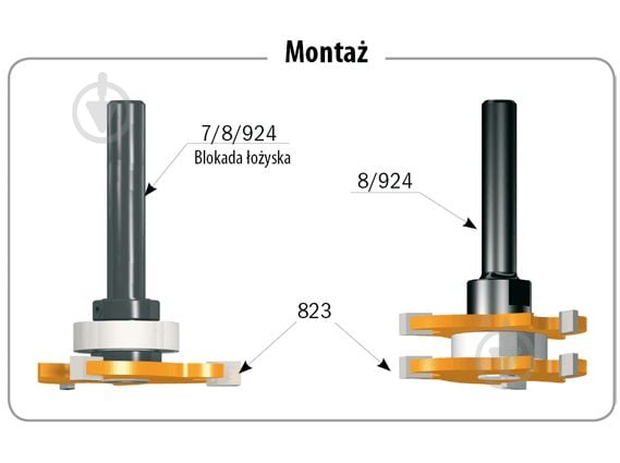 Тримач CMT для пиляльних полотен S=8 (полотно 823) 924.081.00 - фото 2