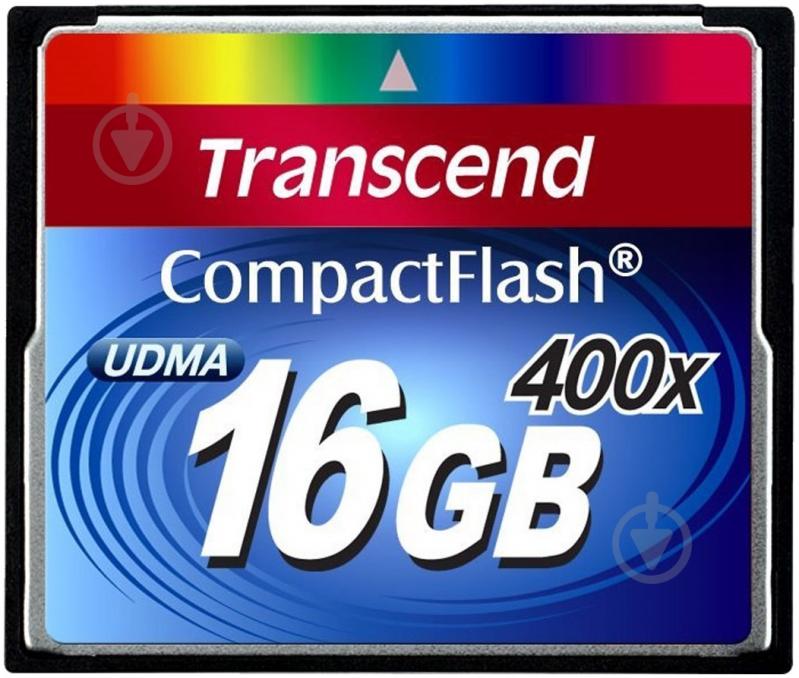 Карта памяти Transcend CF 16GB (TS16GCF400) - фото 1 Карта памяти Transcend CF 16GB (TS16GCF400) - фото 1