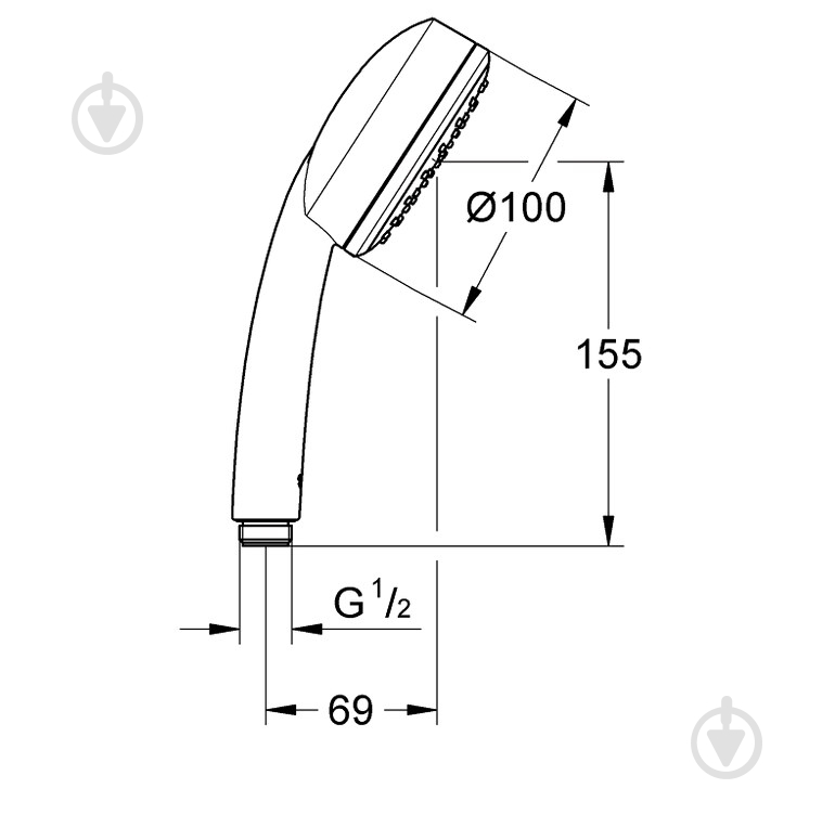 Ручной душ Grohe Cosmopolitan 100 - фото 2