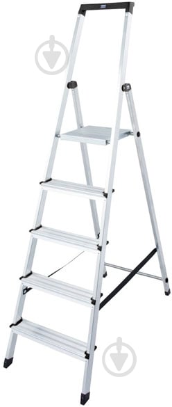 Лестница-стремянка Krause Solidy 5(126238) c органайзером - фото 1