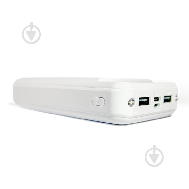 Повербанк ElectroHouse 20000 mAh white (EH-P-02-W) с фонариком type-c - фото 2