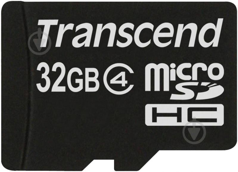 Карта пам'яті Transcend MicroSDHC 32GB Class 4 (TS32GUSDC4) - фото 1