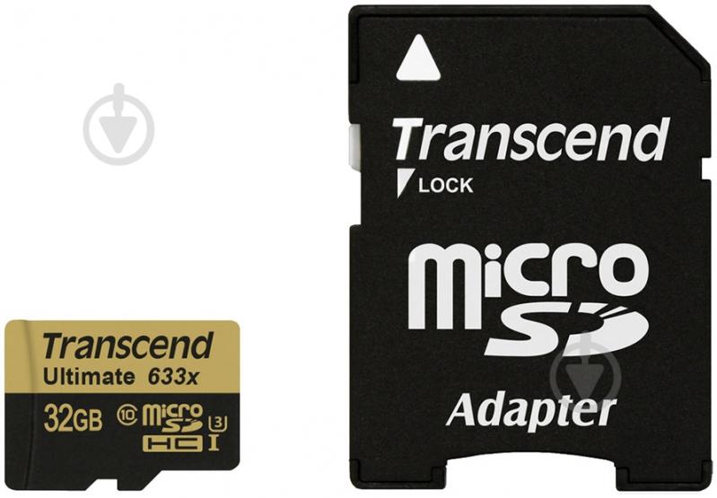 Карта памяти Transcend Ultimate micro SDHC 32GB Class 10 UHS-I U3 R95/W85MB/s 4K Video (TS32GUSDU3) - фото 1