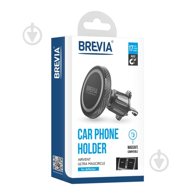 Держатель для телефона AirVent Ultra MagCircle для дефлектора, магнитный Magsafe Brevia черный - фото 6 Держатель для телефона AirVent Ultra MagCircle для дефлектора, магнитный Magsafe Brevia черный - фото 6