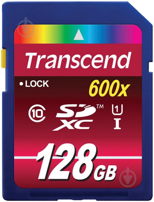 Карта памяти Transcend Ultimate SDXC 128GB Class 10 UHS-I R90 MB/s (TS128GSDXC10U1) - фото 1