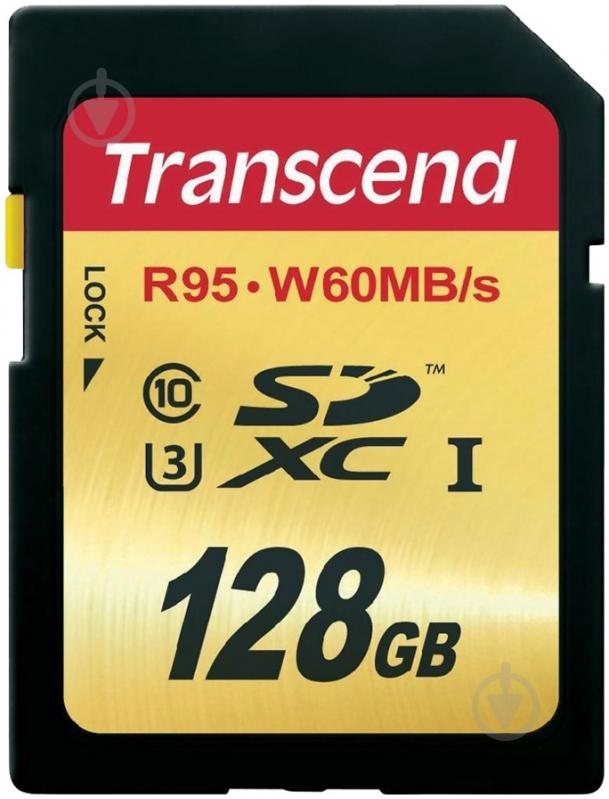 Карта памяти Transcend Ultimate SDXC 128GB Class 10 UHS-I U3 R95/W65 MB/s (TS128GSDU3) - фото 1 Карта памяти Transcend Ultimate SDXC 128GB Class 10 UHS-I U3 R95/W65 MB/s (TS128GSDU3) - фото 1