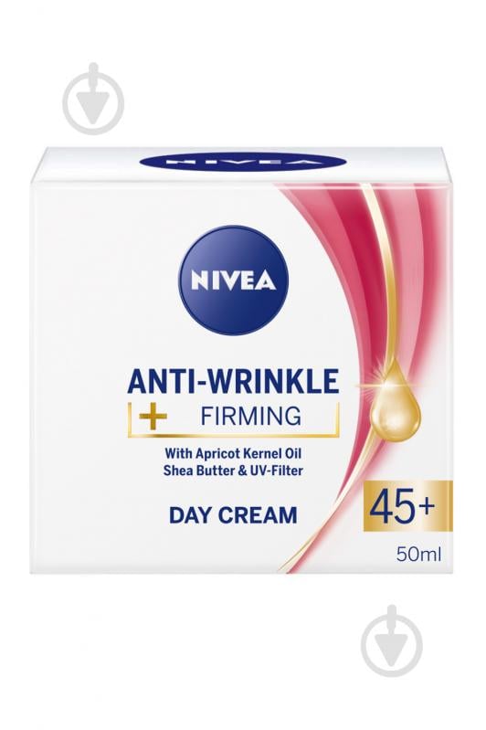 Крем для обличчя денний Nivea проти зморщок + ревіталізація 45+ 50 мл - фото 1