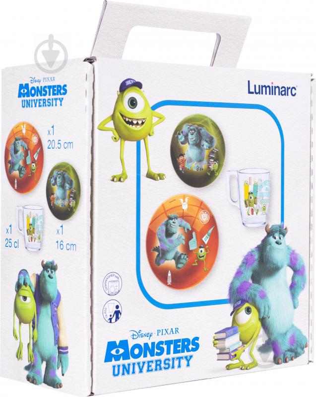 Набір дитячого посуду Disney Monsters 3 предмета (P9261) Luminarc - фото 6