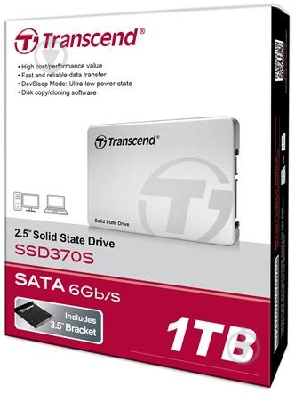 SSD-накопичувач TRANSCEND 370 1000GB 2,5" SATA III (TS1TSSD370S) - фото 2