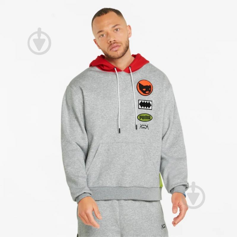 Джемпер Puma PLAYBOOK PULLOVER 53418801 р. 3XL серый - фото 1 Джемпер Puma PLAYBOOK PULLOVER 53418801 р. 3XL серый - фото 1