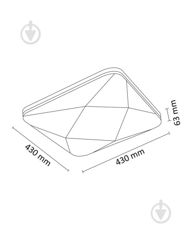 Світильник стельовий Goldlux 72 Вт білий 2700-6500 К 312747 - фото 4